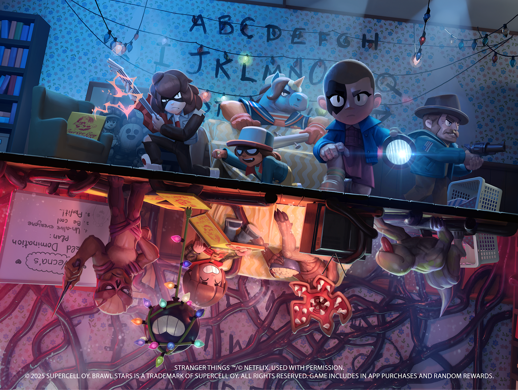 Brawl Stars’ Starr Park Turns Upside Down in Stranger Things Crossover